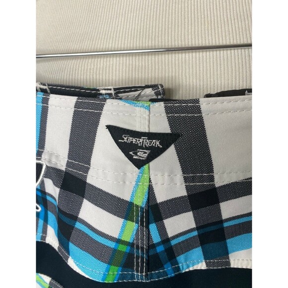 O’Neill Men's Board Shorts Plaid Super Freak Swimming Knee Length Size Small - Picture 5 of 7